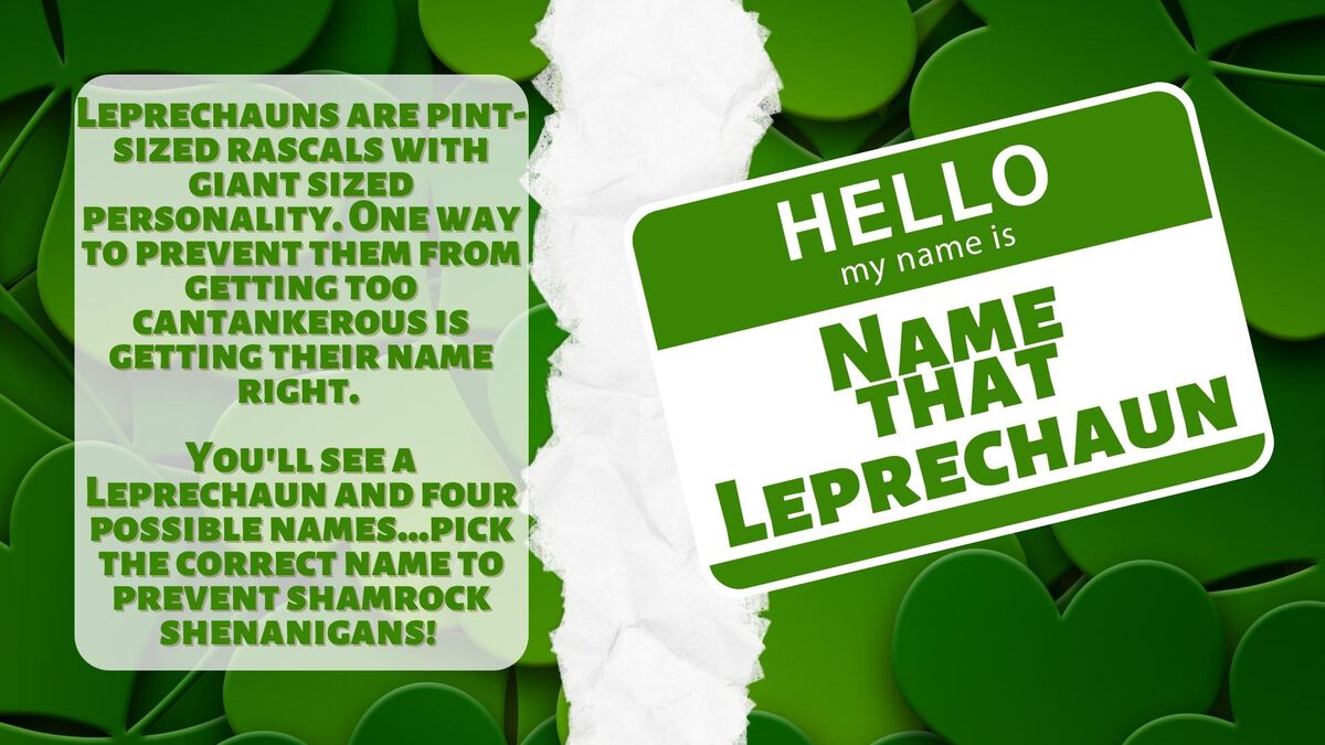 Name That Leprechaun image number null